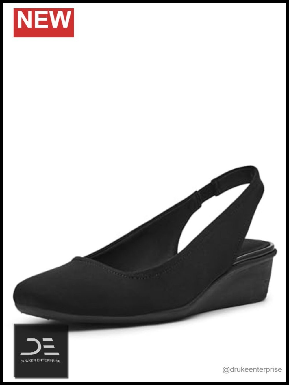 Anne Klein Witty Wedge Heel Pump Women's Pull-On PU Shoes